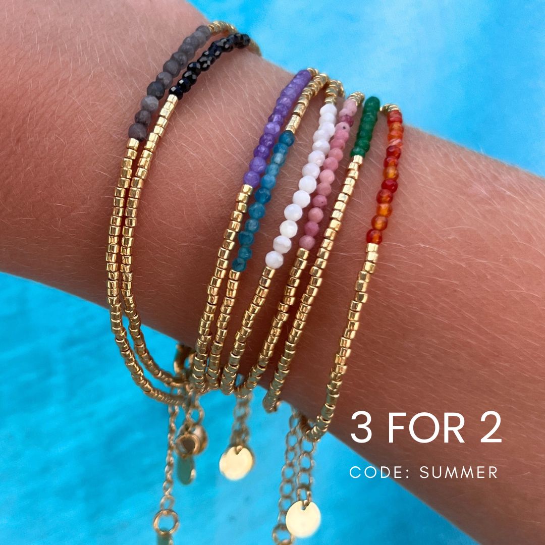 MIYUKI GEMSTONE BRACELETS - VARIOUS STONES