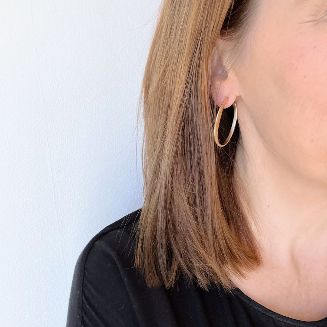 NEW! HAMMERED HOOPS