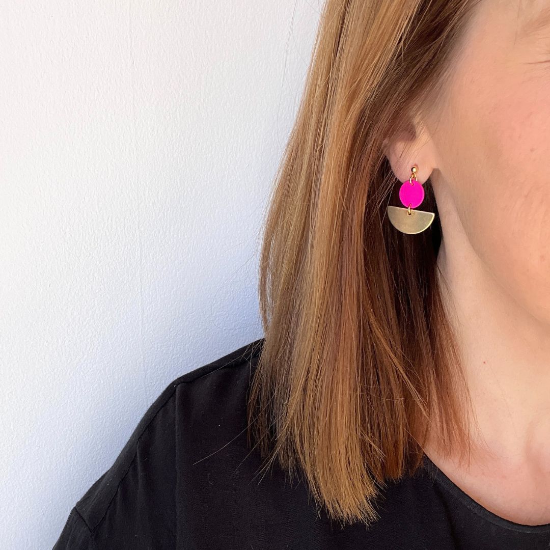 LOLA SEMI-CIRCLE STUDS