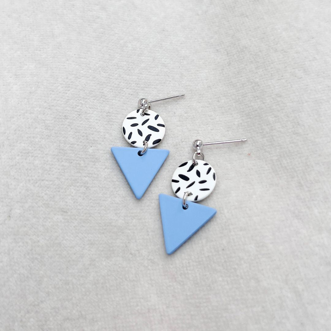 MINI MEMPHIS STUD EARRINGS - VARIOUS COLOURS