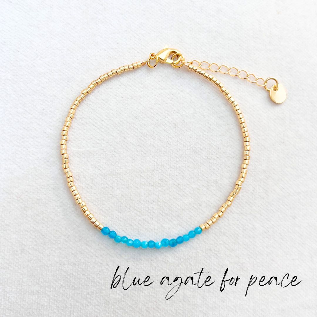 MIYUKI GEMSTONE BRACELETS - VARIOUS STONES