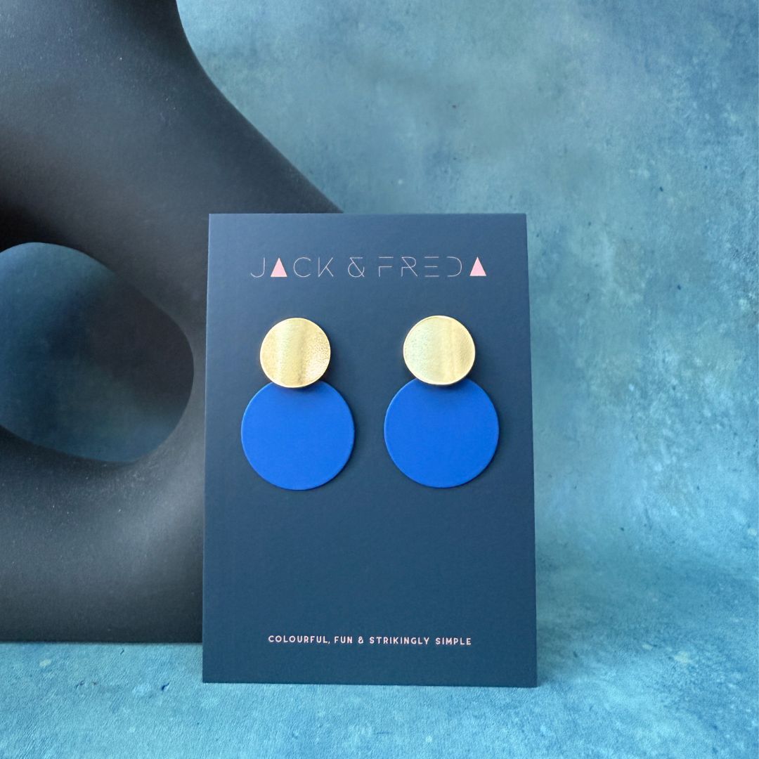 NEW! CIRCLE DISC EARRINGS - VARIOUS COLOURS
