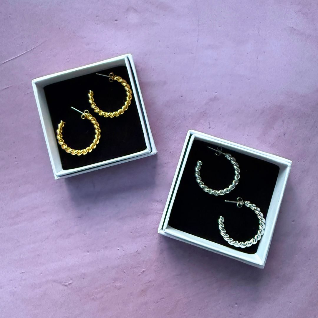 NEW! ROPE TWIST EARRINGS