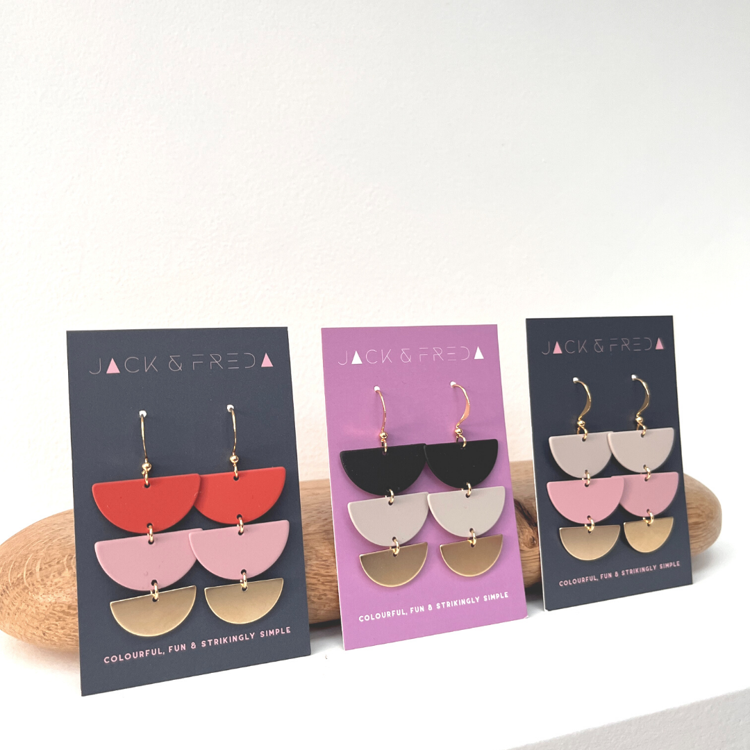NEW! LOLA TREBLE EARRINGS