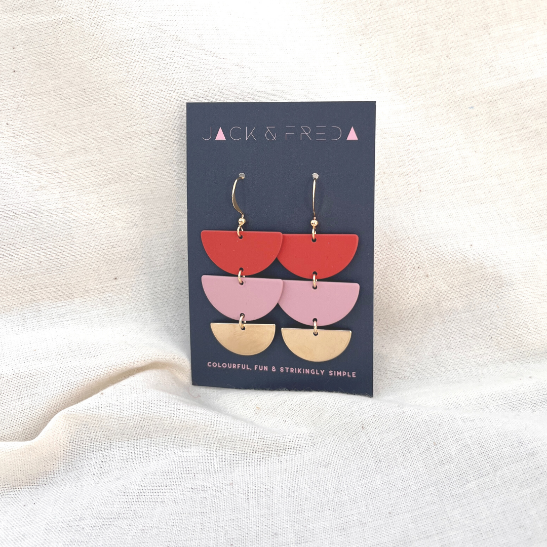 NEW! LOLA TREBLE EARRINGS