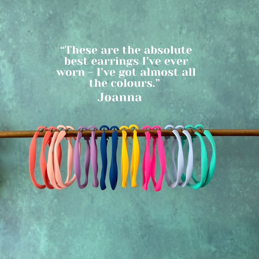 TWISTY HOOPS - VARIOUS COLOURS