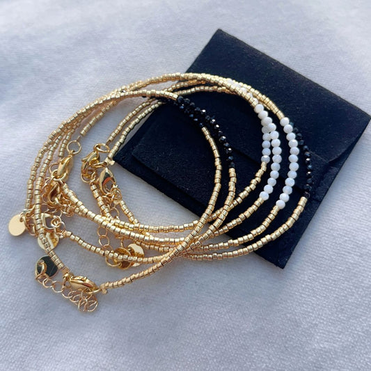 MIYUKI GEMSTONE BRACELETS - VARIOUS STONES