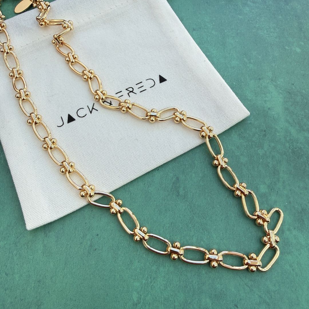 CHUNKY LINK NECKLACE - SILVER OR GOLD