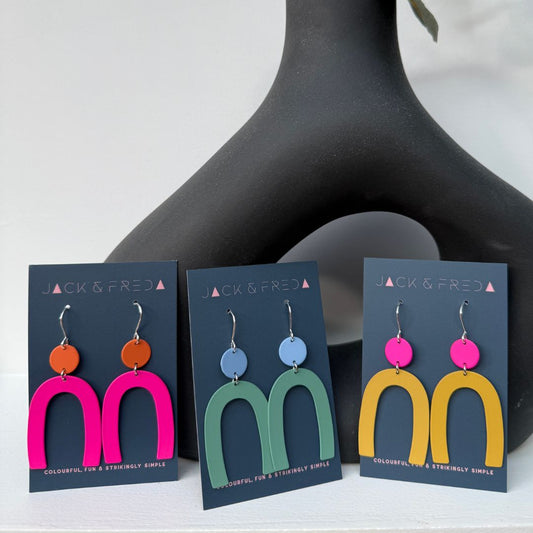 DOLLY EARRINGS (VARIOUS COLOURS)