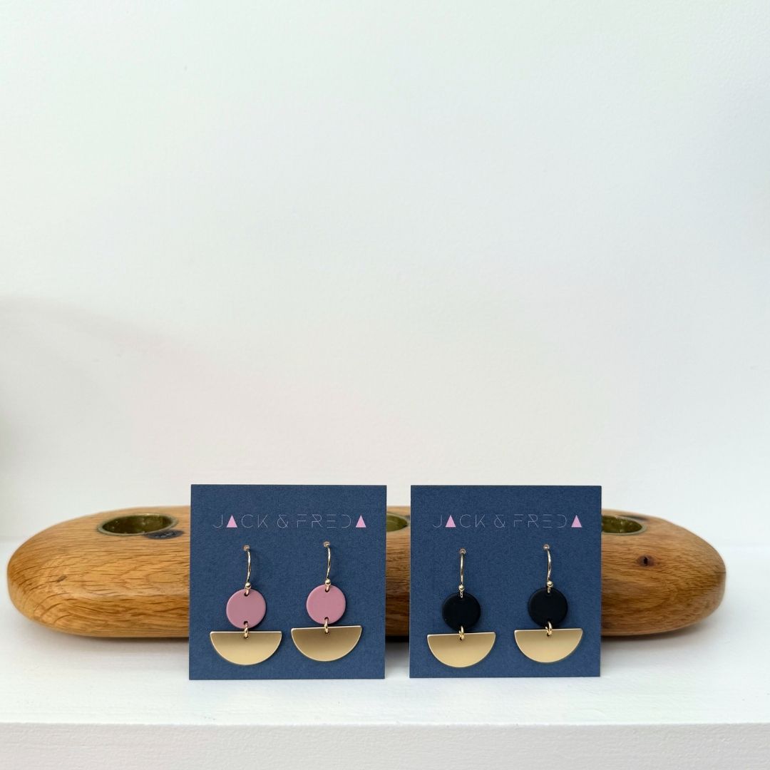 NEW! LOLA SEMI CIRCLE EARRINGS