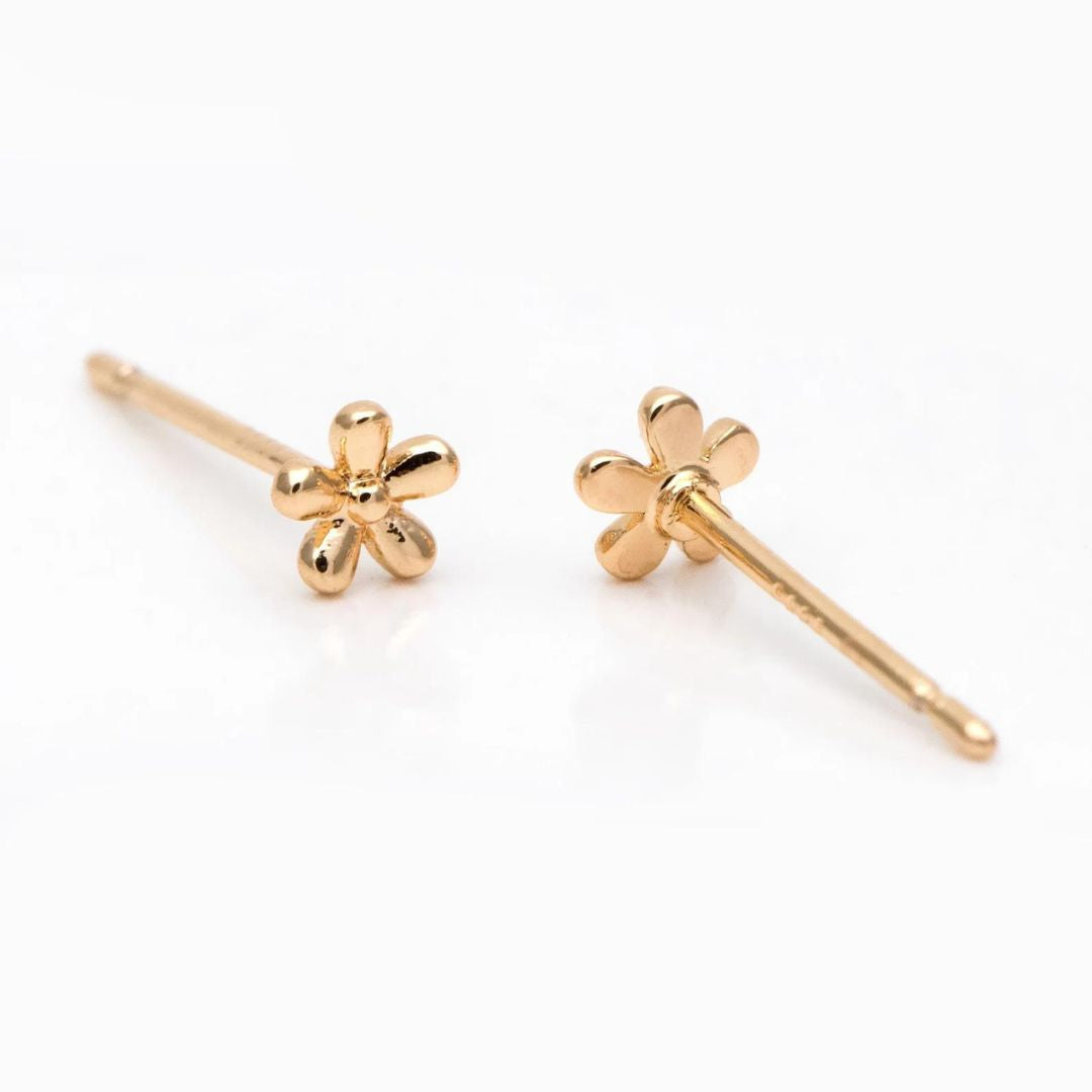 MINI FLOWER STUDS (GOLD PLATED)