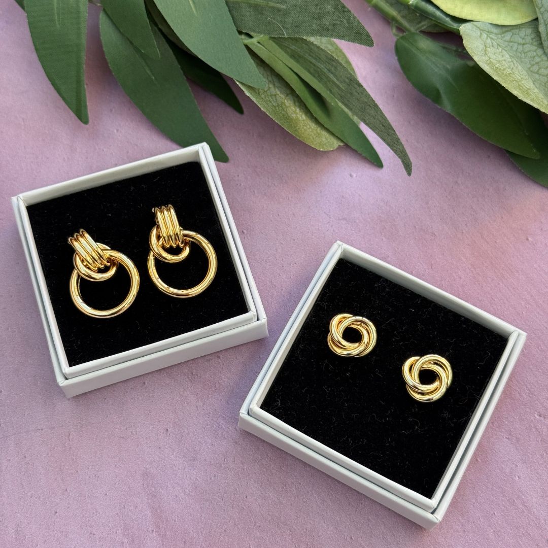 NEW! GOLD STATEMENT EARRINGS