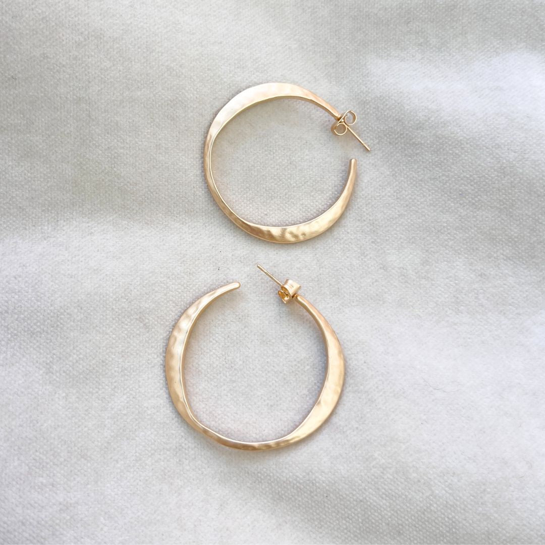 NEW! HAMMERED HOOPS