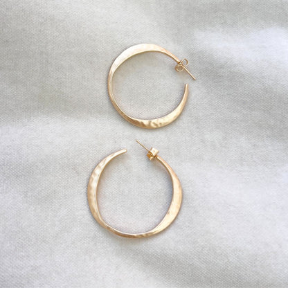NEW! HAMMERED HOOPS