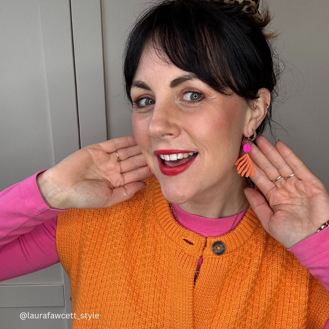 NEW! COLOUR POP CORAL EARRINGS