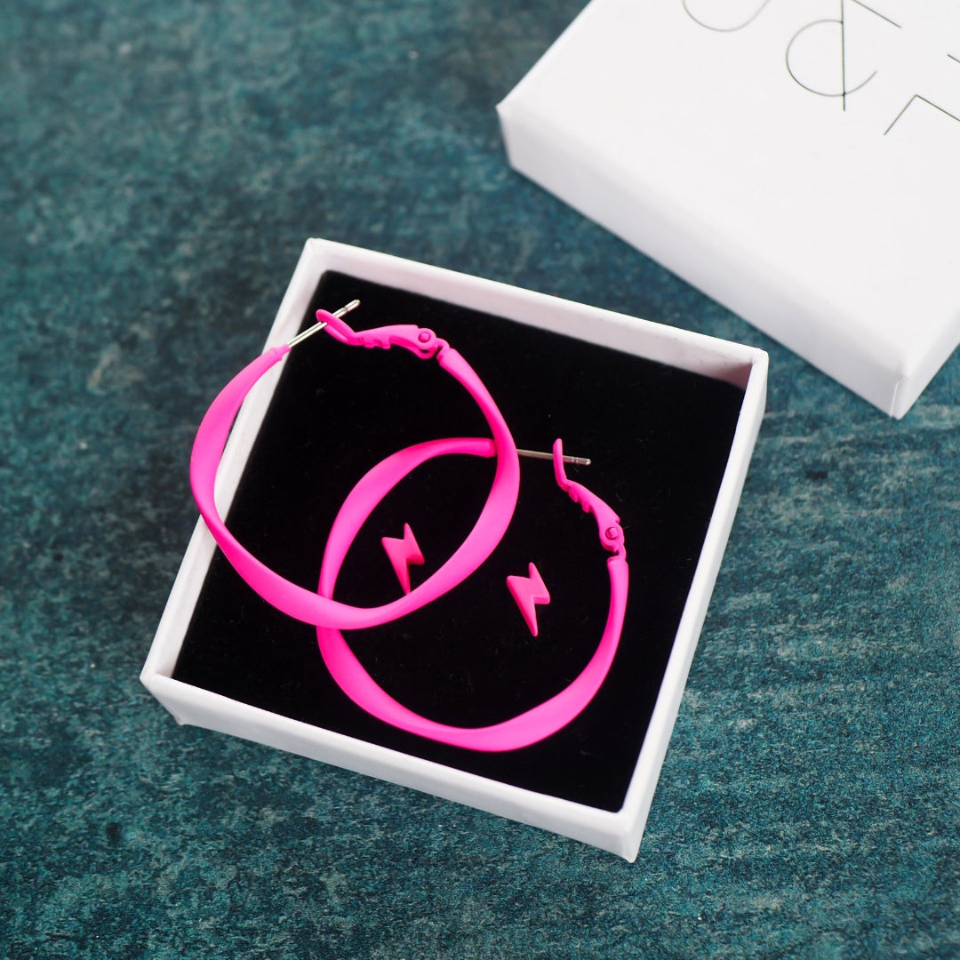 LIGHTNING BOLT STUDS & HOOPS BUNDLE