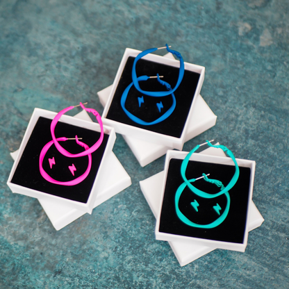 TINY LIGHTNING BOLT STUDS