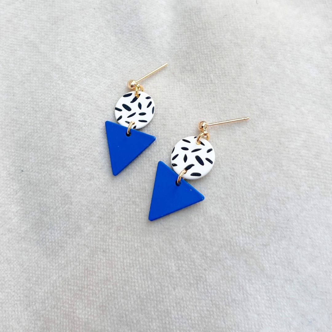 MINI MEMPHIS STUD EARRINGS - VARIOUS COLOURS