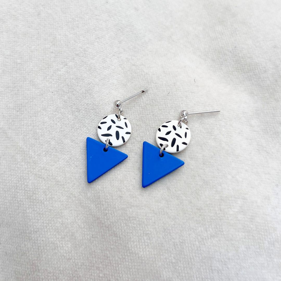 MINI MEMPHIS STUD EARRINGS - VARIOUS COLOURS
