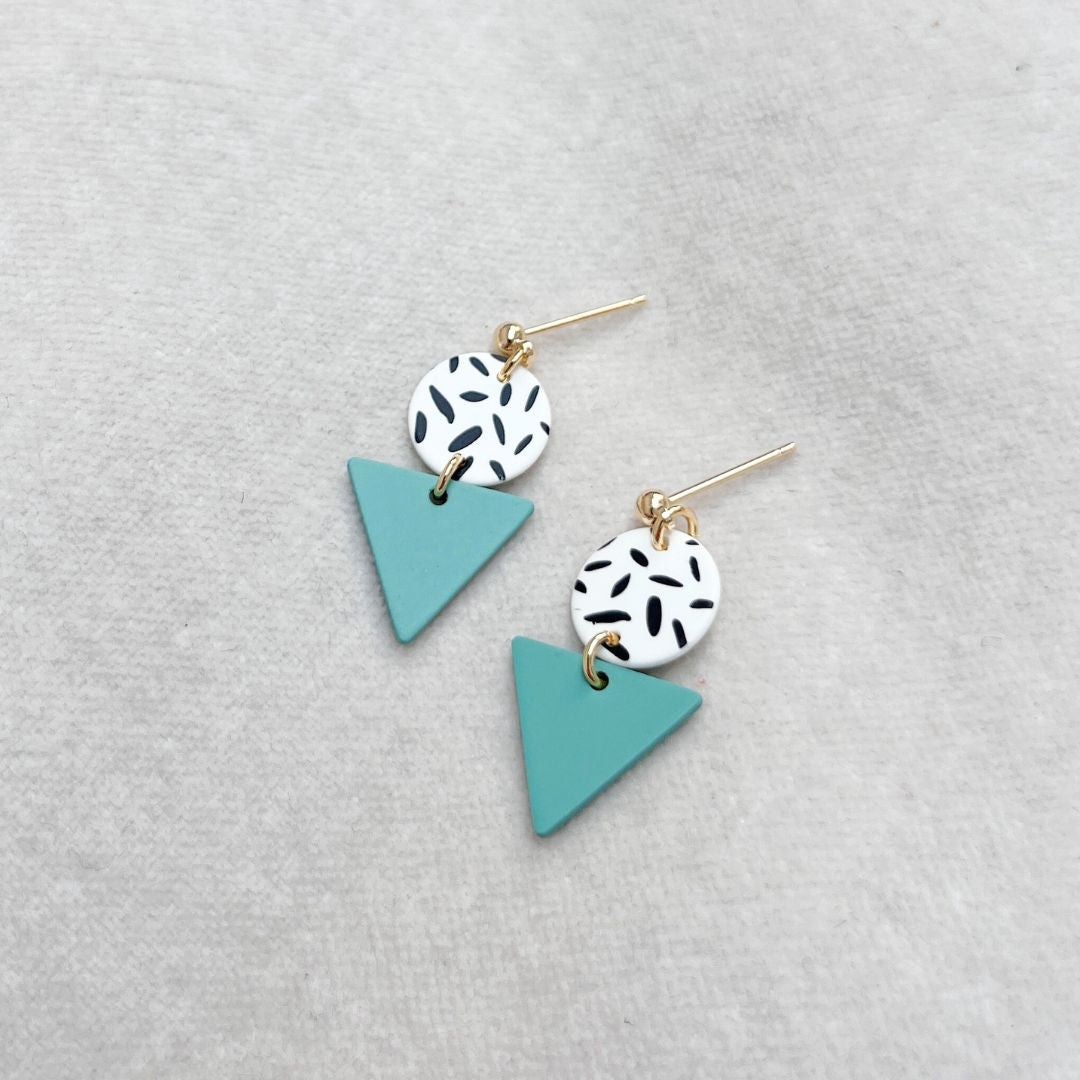 MINI MEMPHIS STUD EARRINGS - VARIOUS COLOURS