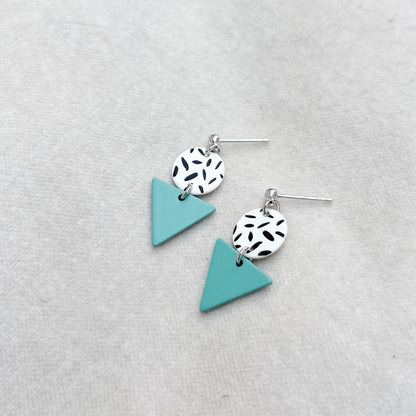 MINI MEMPHIS STUD EARRINGS - VARIOUS COLOURS