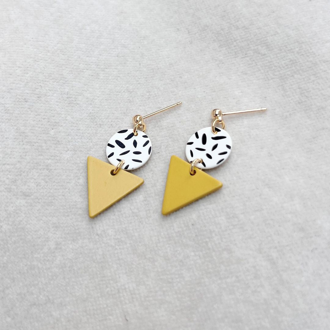MINI MEMPHIS STUD EARRINGS - VARIOUS COLOURS
