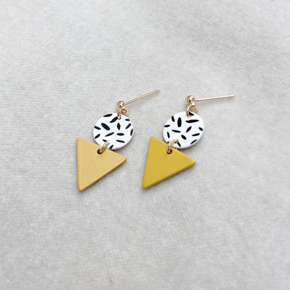 MINI MEMPHIS STUD EARRINGS - VARIOUS COLOURS
