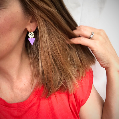 MINI MEMPHIS STUD EARRINGS - VARIOUS COLOURS