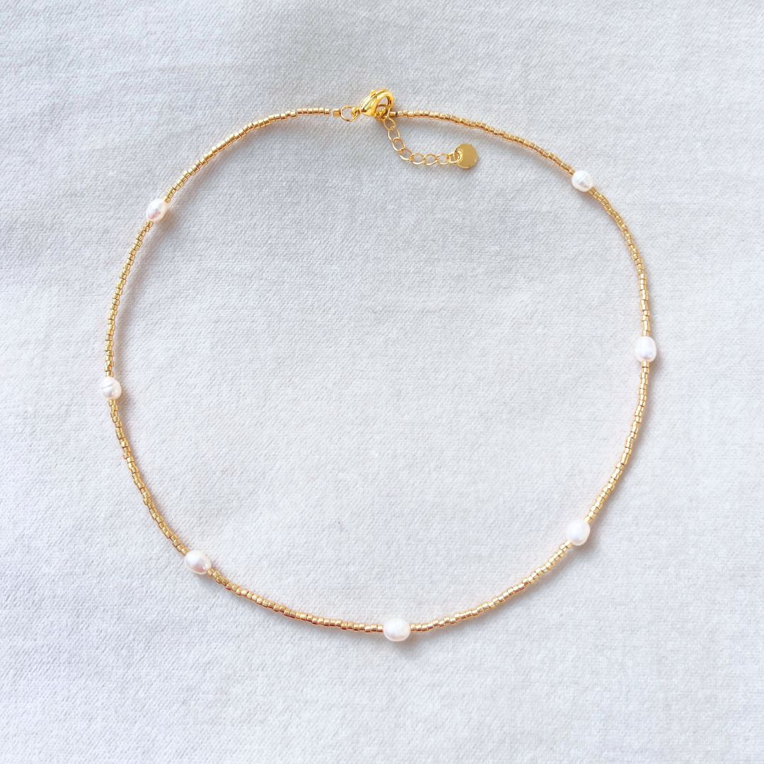 NEW! PEARL EARRINGS & NECKLACE SET