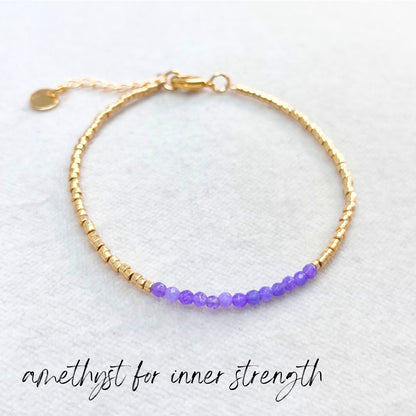 MIYUKI GEMSTONE BRACELETS - VARIOUS STONES