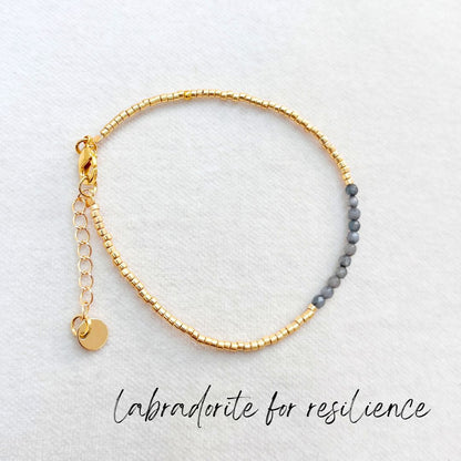 MIYUKI GEMSTONE BRACELETS - VARIOUS STONES