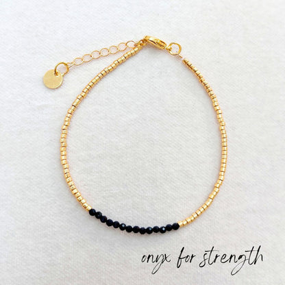 MIYUKI GEMSTONE BRACELETS - VARIOUS STONES