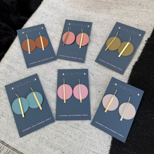SOLAR EARRINGS - NEW COLOURS!