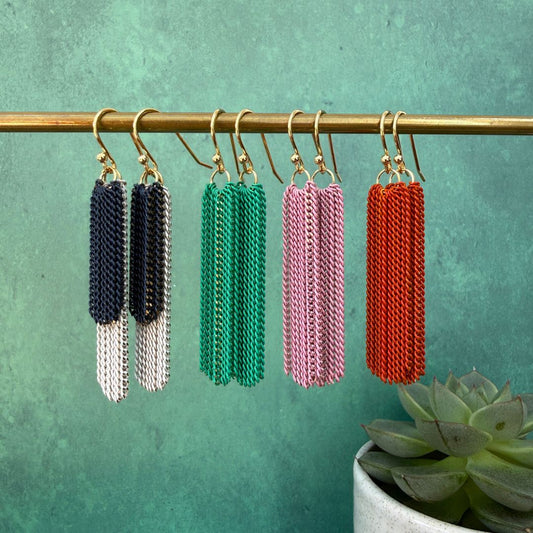 NEW! TASSEL DROP EARRINGS - GOLD & SILVER