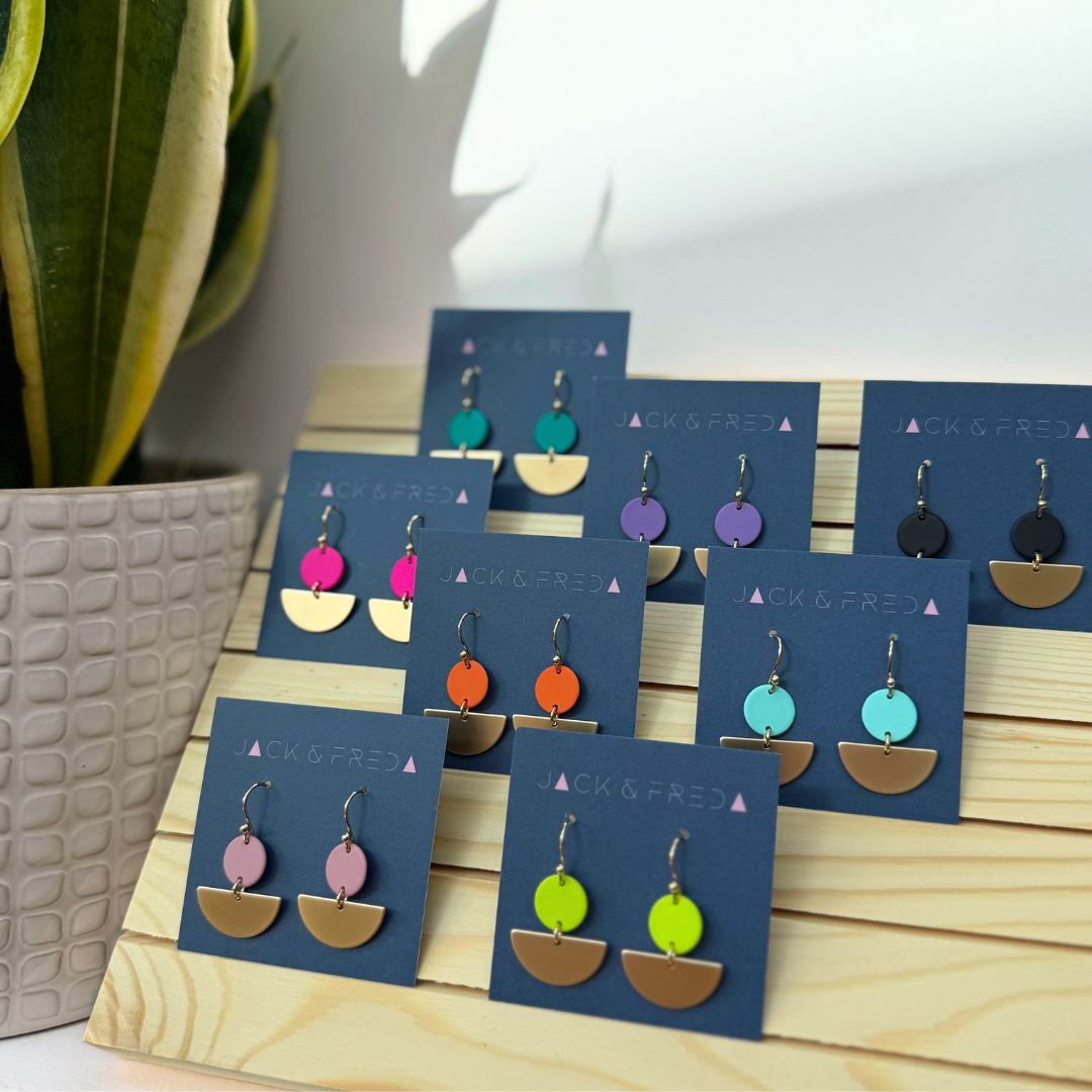 NEW! LOLA SEMI CIRCLE EARRINGS