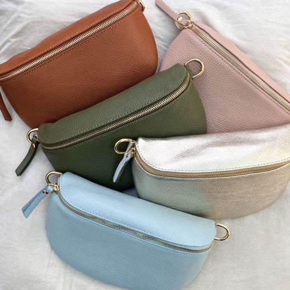 LEATHER CROSSBODY BAGS - VARIOUS COLOURS
