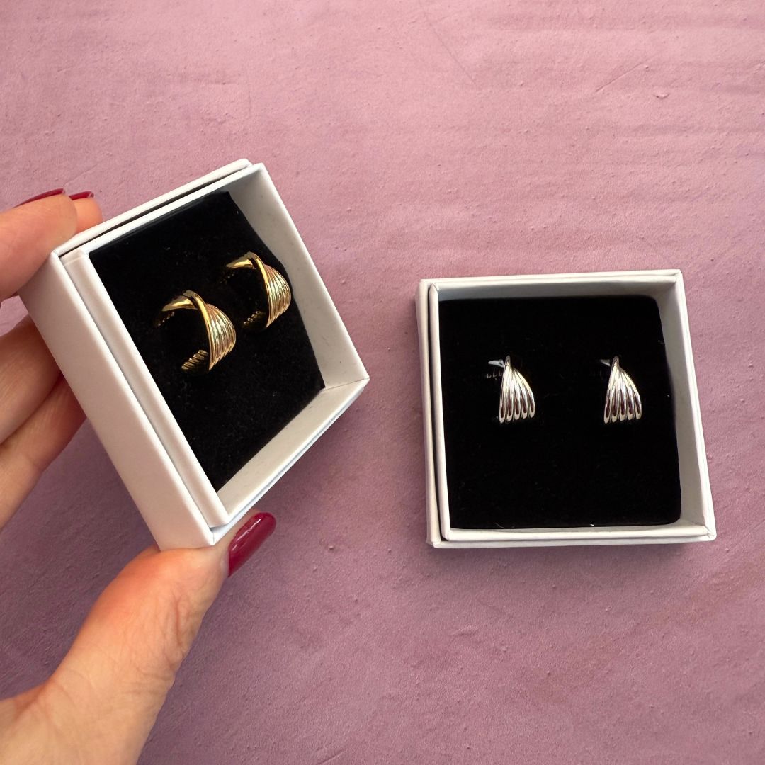 NEW! RIBBON TWIST EARRINGS