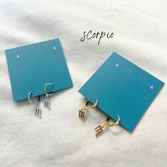 ZODIAC HUGGIES - SCORPIO (SILVER OR GOLD)