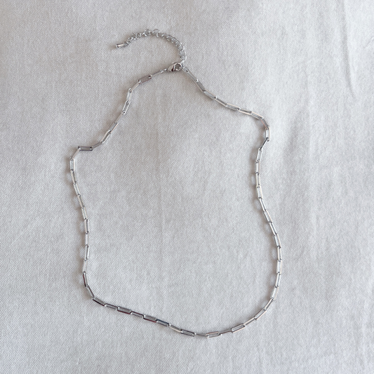 LINK CHAIN NECKLACE - SILVER
