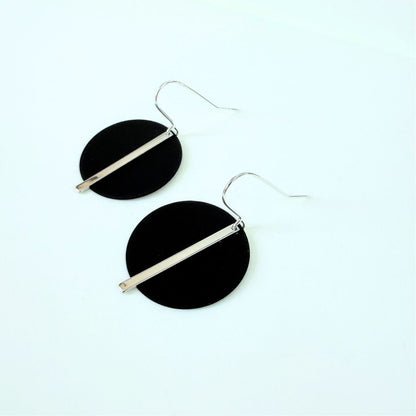 SILVER SOLAR EARRINGS - VARIOUS COLOURS
