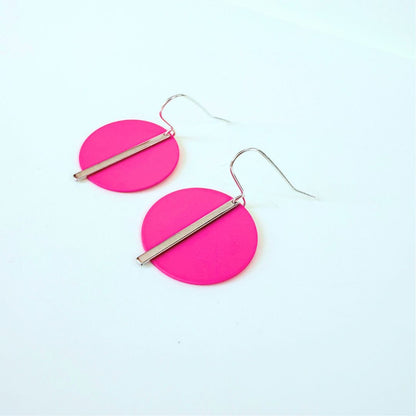 SILVER SOLAR EARRINGS - VARIOUS COLOURS