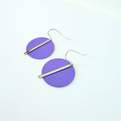SILVER SOLAR EARRINGS - VARIOUS COLOURS
