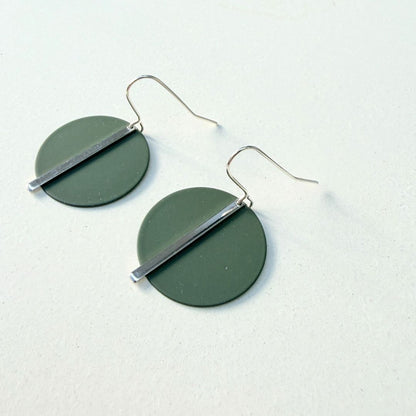 SILVER SOLAR EARRINGS - VARIOUS COLOURS