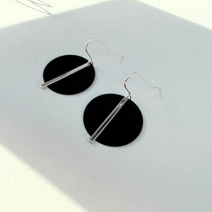 SILVER SOLAR EARRINGS - VARIOUS COLOURS