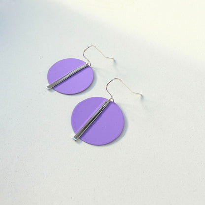 SILVER SOLAR EARRINGS - VARIOUS COLOURS