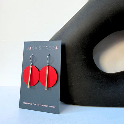 SILVER SOLAR EARRINGS - VARIOUS COLOURS