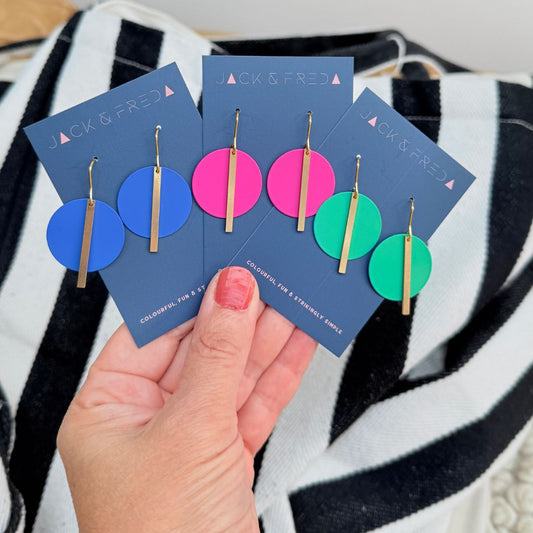 SOLAR EARRINGS - VARIOUS COLOURS