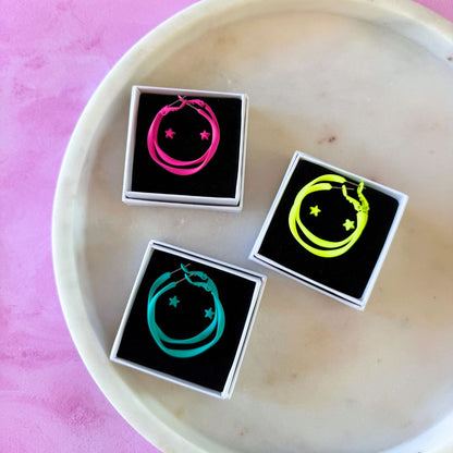 NEW! COLOURFUL STAR STUDS