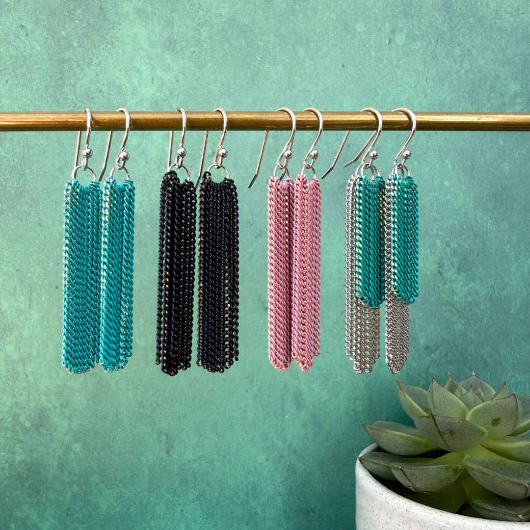 NEW! TASSEL DROP EARRINGS - GOLD & SILVER