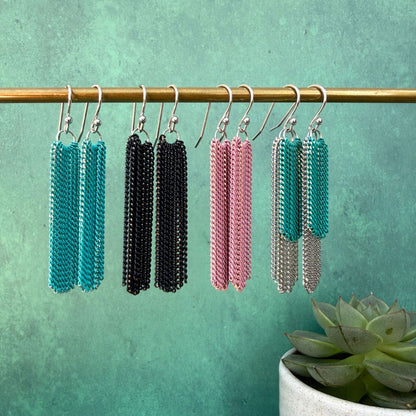 NEW! TASSEL DROP EARRINGS - GOLD & SILVER